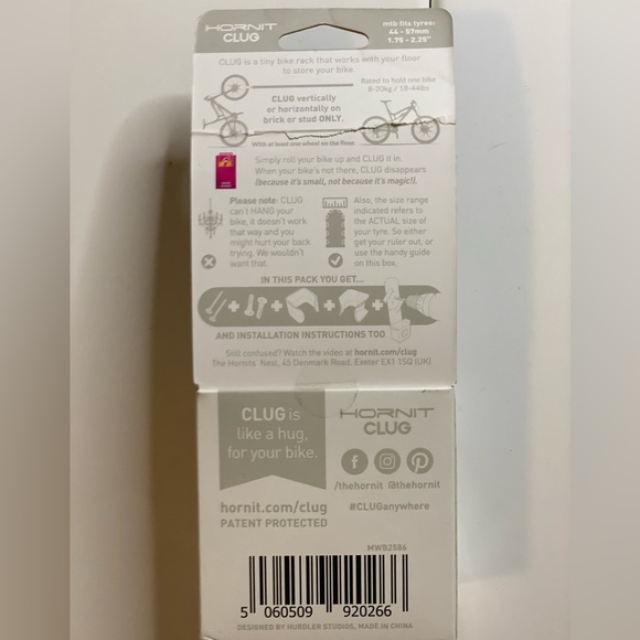 Hornet Clug - the world’s smallest bike rack - white/back - Size:L - Picture 5 of 8